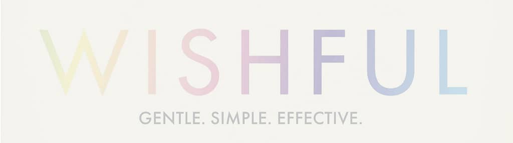 logo de Wishful, marca de skincare de Huda Beauty